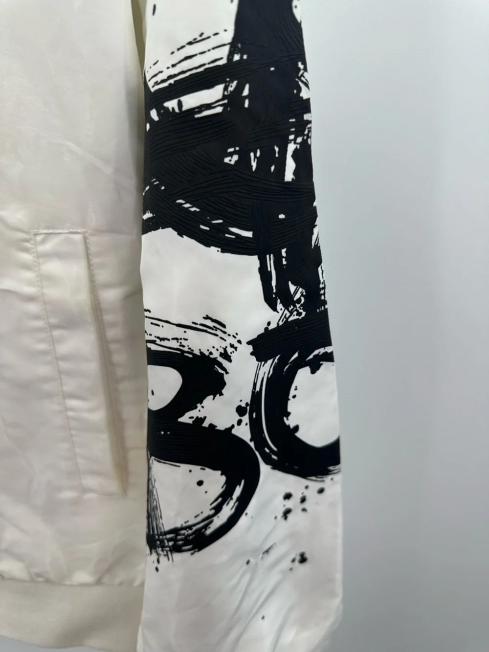 Boy London White Bomber Jacket Black Graphics‎ Size Medium - Picture 4 of 7
